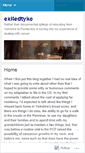 Mobile Screenshot of exiledtyke.wordpress.com