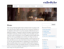Tablet Screenshot of exiledtyke.wordpress.com