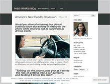 Tablet Screenshot of missfallon.wordpress.com