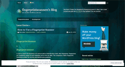 Desktop Screenshot of fingerprintscanners.wordpress.com