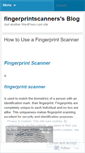 Mobile Screenshot of fingerprintscanners.wordpress.com
