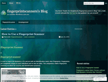 Tablet Screenshot of fingerprintscanners.wordpress.com