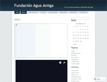 Tablet Screenshot of aguaamiga.wordpress.com