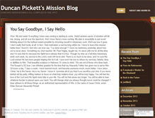 Tablet Screenshot of duncanmission.wordpress.com