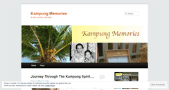 Desktop Screenshot of kampungmemories.wordpress.com