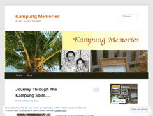 Tablet Screenshot of kampungmemories.wordpress.com