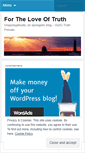 Mobile Screenshot of fortheloveoftruth.wordpress.com