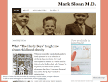 Tablet Screenshot of marksloanmd.wordpress.com