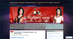 Desktop Screenshot of andaazfashionsuk.wordpress.com