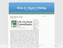 Tablet Screenshot of brianmhayes.wordpress.com