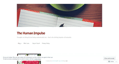 Desktop Screenshot of humanimpulse.wordpress.com