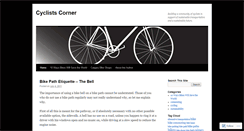 Desktop Screenshot of cyclistscorner.wordpress.com