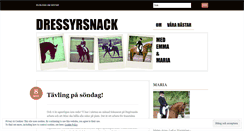 Desktop Screenshot of dressyrsnack.wordpress.com