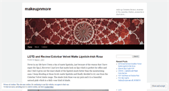 Desktop Screenshot of makeupnmore.wordpress.com