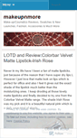 Mobile Screenshot of makeupnmore.wordpress.com