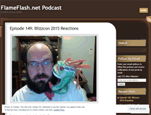 Tablet Screenshot of flameflashpodcast.wordpress.com