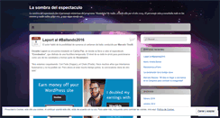 Desktop Screenshot of lasombradelespectaculo.wordpress.com