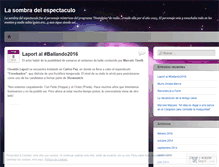 Tablet Screenshot of lasombradelespectaculo.wordpress.com
