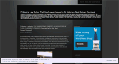 Desktop Screenshot of noelthecyberlawyer.wordpress.com