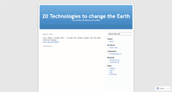 Desktop Screenshot of 20technologies.wordpress.com