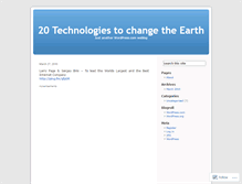 Tablet Screenshot of 20technologies.wordpress.com