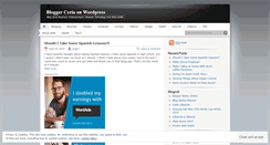 Desktop Screenshot of bloggerceria.wordpress.com