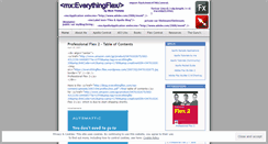 Desktop Screenshot of everythingflex.wordpress.com