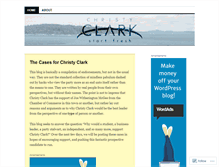 Tablet Screenshot of christyclark.wordpress.com
