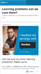 Mobile Screenshot of curinglearningproblems.wordpress.com