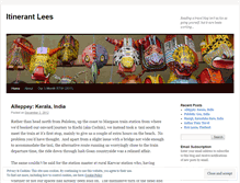 Tablet Screenshot of itinerantlee.wordpress.com