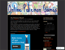 Tablet Screenshot of coolpokemongames.wordpress.com