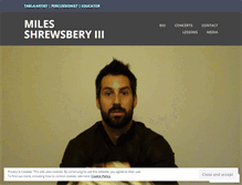 Tablet Screenshot of milesshrewsbery.wordpress.com
