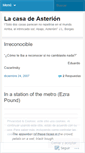 Mobile Screenshot of lacasadeasterion.wordpress.com