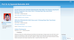 Desktop Screenshot of profsyamsiah.wordpress.com
