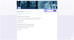 Desktop Screenshot of clowcard.wordpress.com