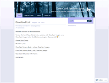 Tablet Screenshot of clowcard.wordpress.com