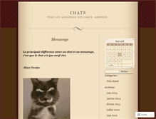 Tablet Screenshot of chatsmignons.wordpress.com