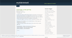 Desktop Screenshot of multikriminell.wordpress.com