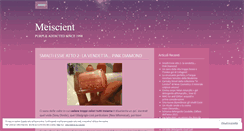 Desktop Screenshot of meiscient.wordpress.com