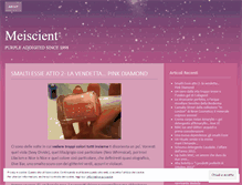 Tablet Screenshot of meiscient.wordpress.com