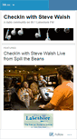 Mobile Screenshot of checkinwithstevewalsh.wordpress.com