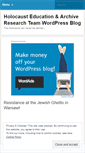 Mobile Screenshot of holocaustresearchproject.wordpress.com