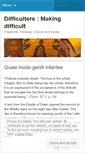 Mobile Screenshot of difficultere.wordpress.com