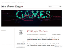 Tablet Screenshot of newgameskeygen.wordpress.com