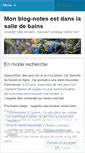 Mobile Screenshot of monblognotes.wordpress.com