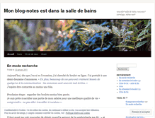 Tablet Screenshot of monblognotes.wordpress.com