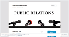 Desktop Screenshot of emupublicrelations.wordpress.com