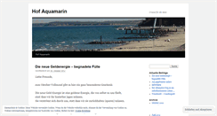 Desktop Screenshot of hofaquamarin.wordpress.com