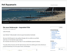 Tablet Screenshot of hofaquamarin.wordpress.com