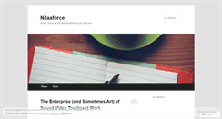 Desktop Screenshot of nilaaforce.wordpress.com